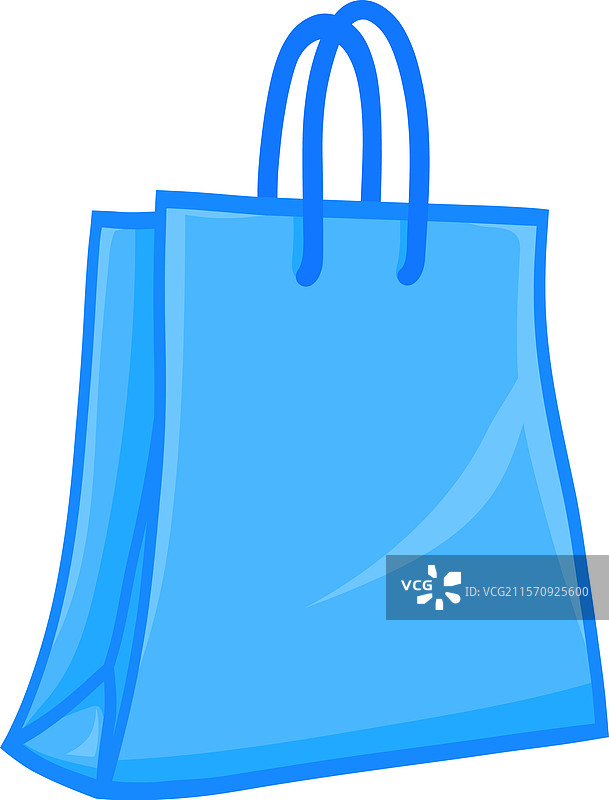 蓝色好礼袋购物图片素材