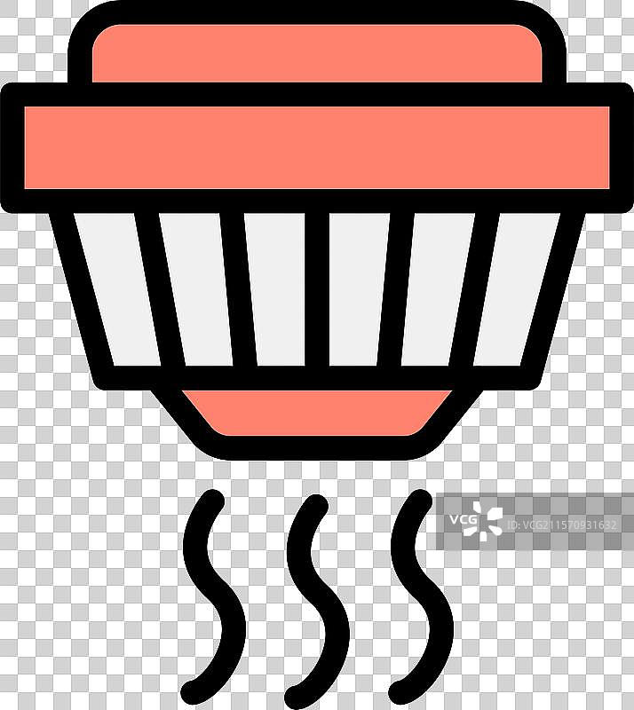 烟雾探测器图标设计图片素材