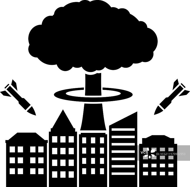 城市核爆炸图标图片素材