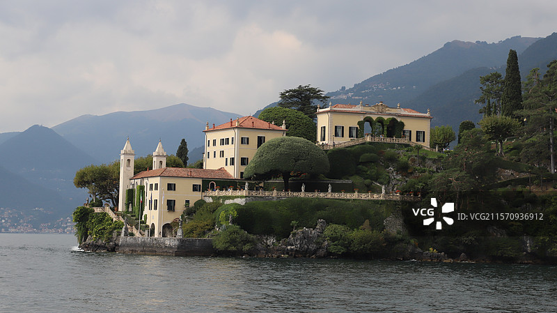 意大利科莫湖湖岸图片素材