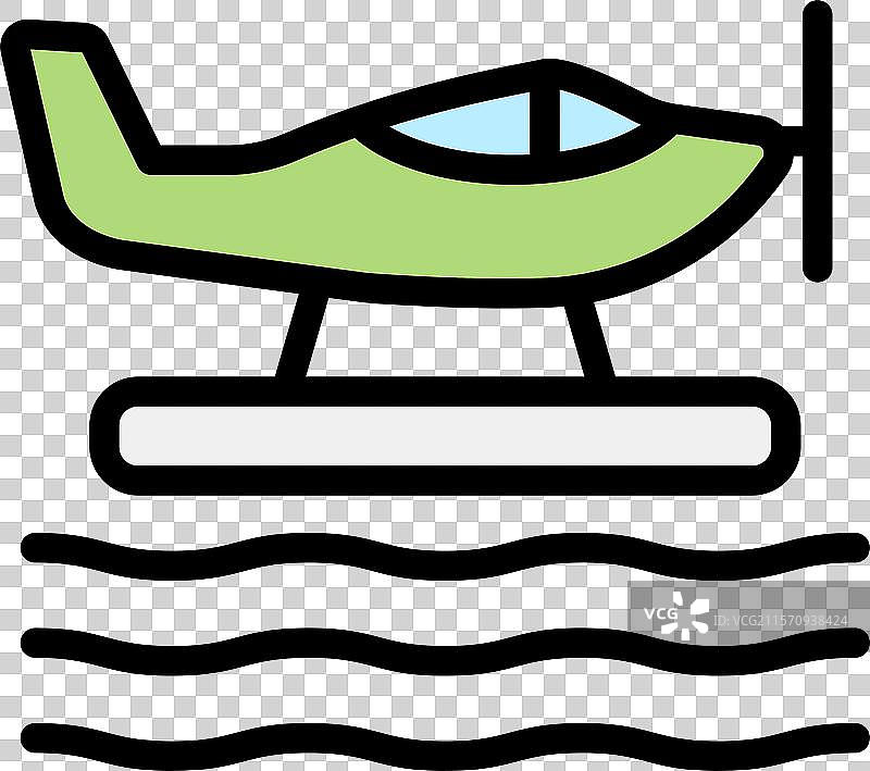 水上飞机图标设计图片素材