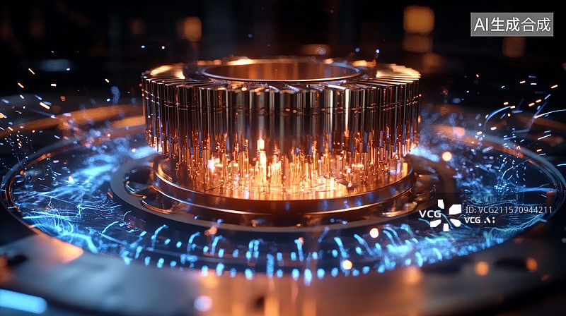 【AI数字艺术】低温超导材料图片素材