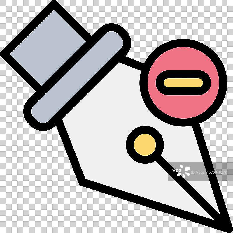 删除锚点图标设计图片素材