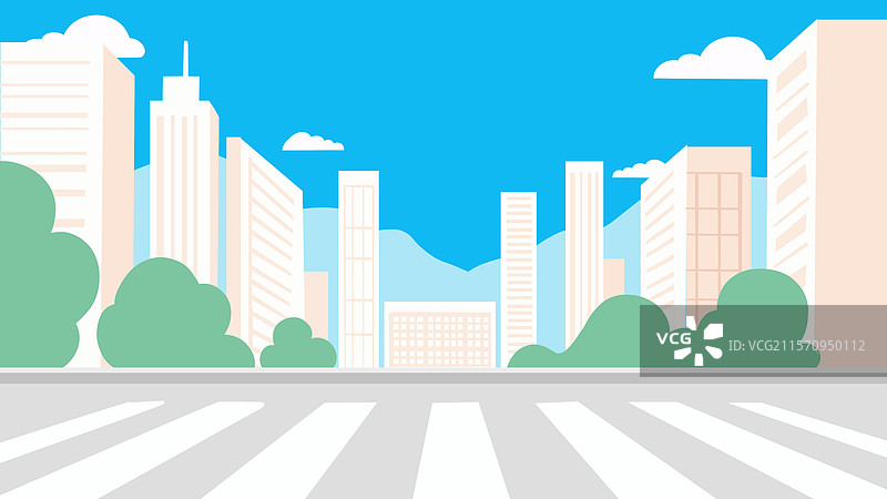 城市背景插画图片素材