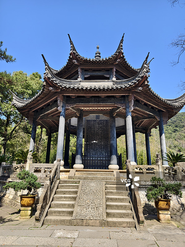 绍兴兰亭景区御碑亭（4A级景区）图片素材