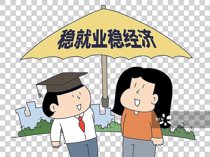 稳就业稳经济图片素材
