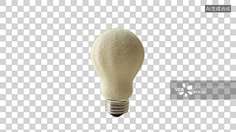 【AI数字艺术】毛毡风格灯泡的创意灵感 简约灯泡图片素材