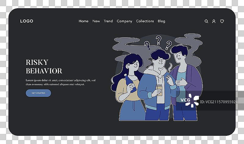 忽视型育儿风格平面图图片素材