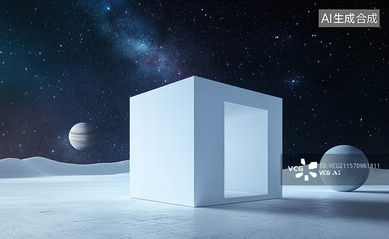 【AI数字艺术】未来之门图片素材