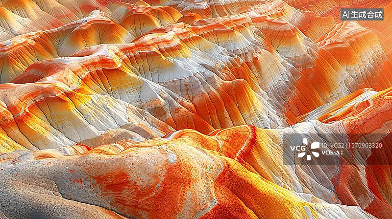 【AI数字艺术】丹霞地貌的背景纹理  日落背景下的丹霞地貌图片素材