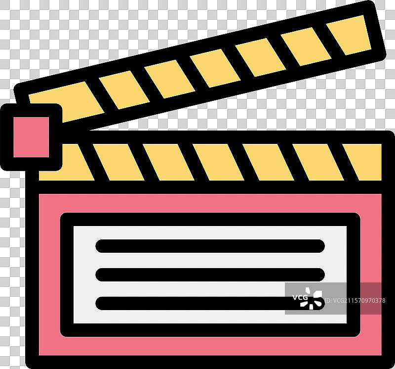 电影拍摄板图标设计图片素材