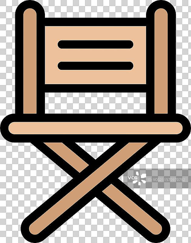 导演椅图标设计图片素材