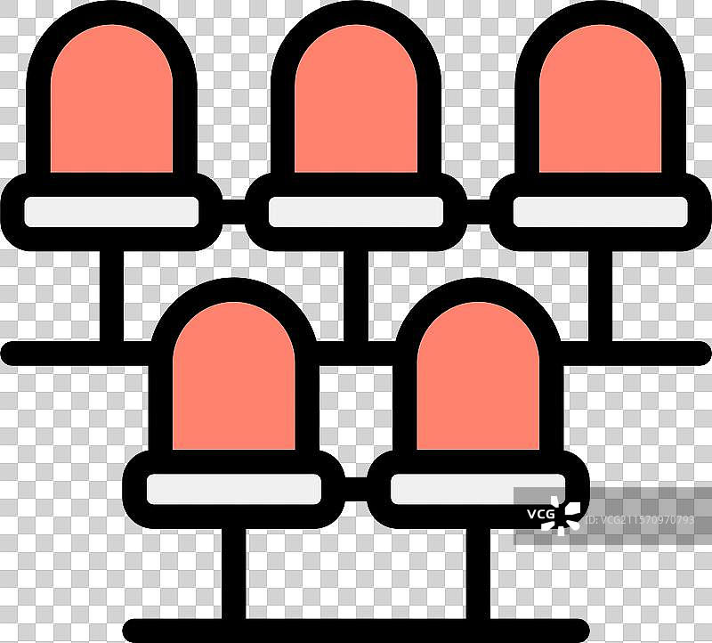 电影院座椅图标设计图片素材