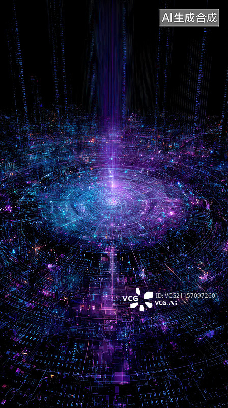 【AI数字艺术】未来科技网络中心图片素材
