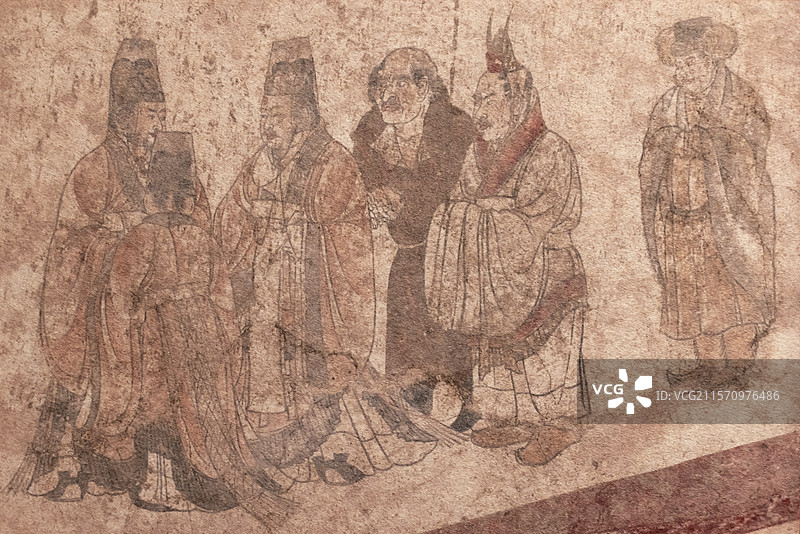 《客使图》陕西历史博物馆图片素材