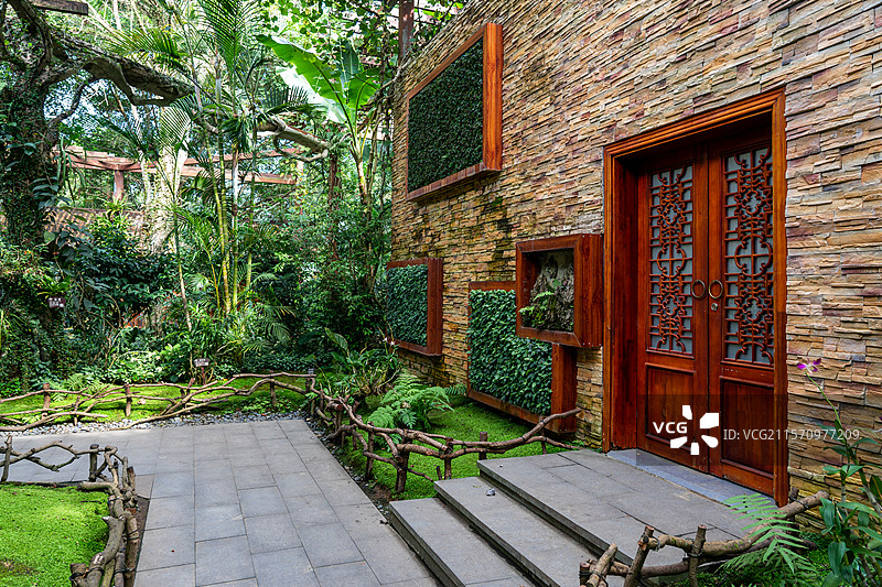 中国广西南宁青秀山萌生植物园景观图片素材