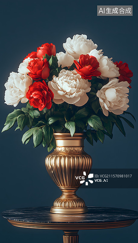 【AI数字艺术】油画 花朵图片素材