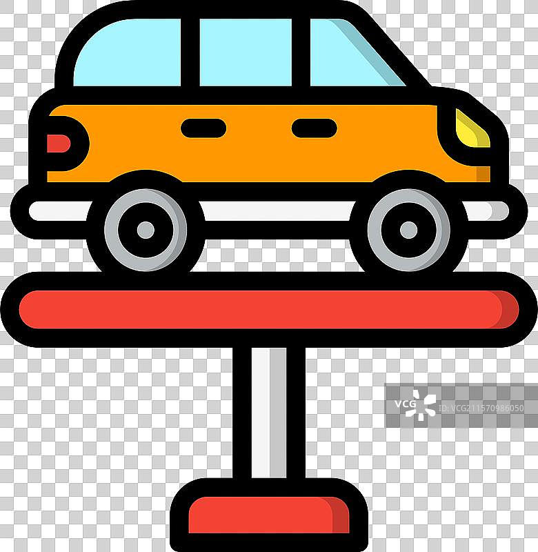 汽车升降机图标设计图片素材