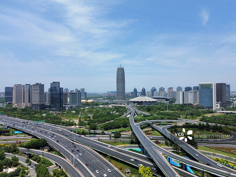 郑州 中原地标 CBD 大玉米 会展中心 绿地中心千玺广场图片素材