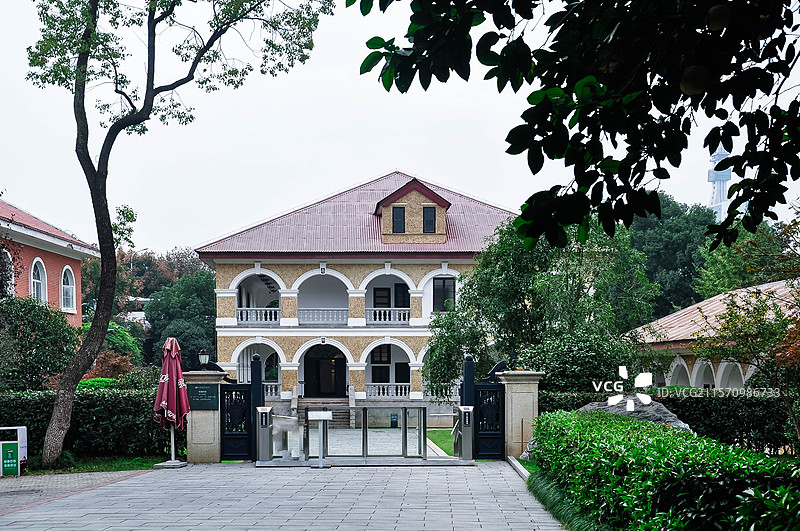 长沙橘子洲头建筑物图片素材