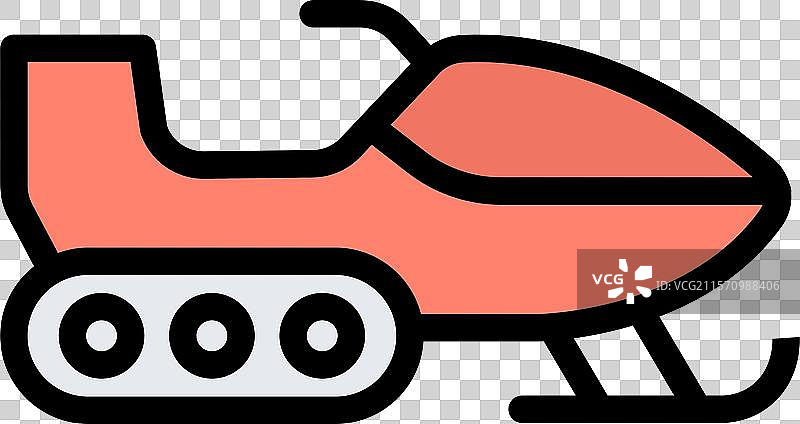 雪地摩托图标设计图片素材