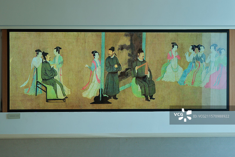 《韩熙载夜宴图》入画访古图片素材