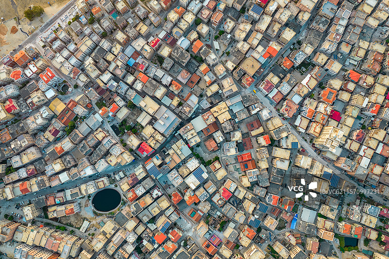 中国福建省泉州石狮市蚶江镇航拍图片素材