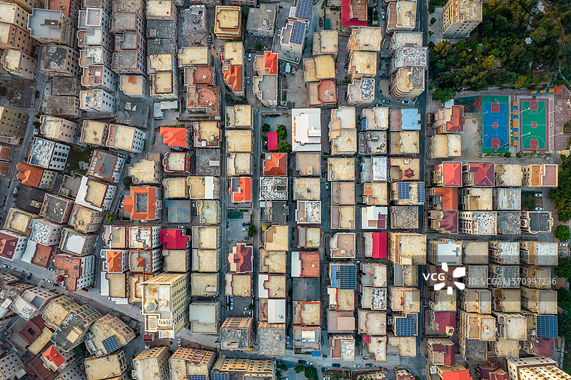 中国福建省泉州石狮市蚶江镇航拍图片素材