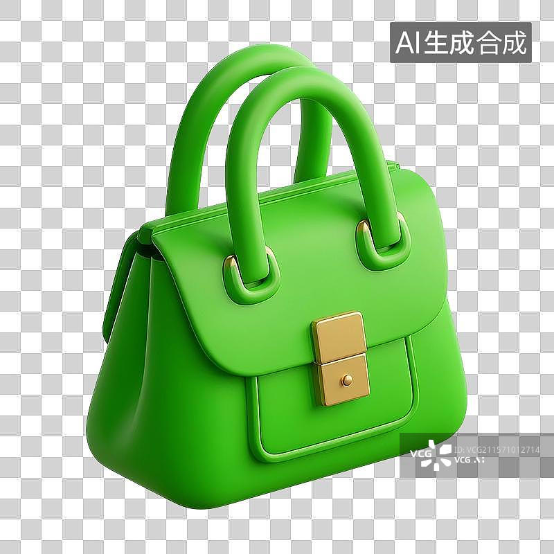 【AI数字艺术】3D渲染，女士手提包，斜挎包，背包，免抠元素图片素材