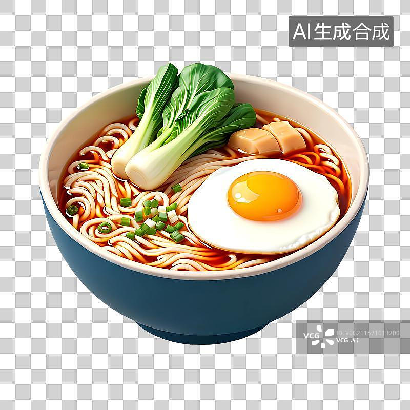 【AI数字艺术】3D渲染，一碗米粉，米线，螺蛳粉，拉面，面条，麻辣小面，中式传统美食免抠元素图片素材