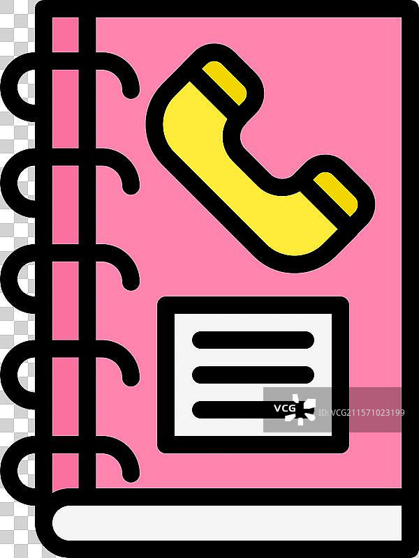 电话簿图标设计图片素材