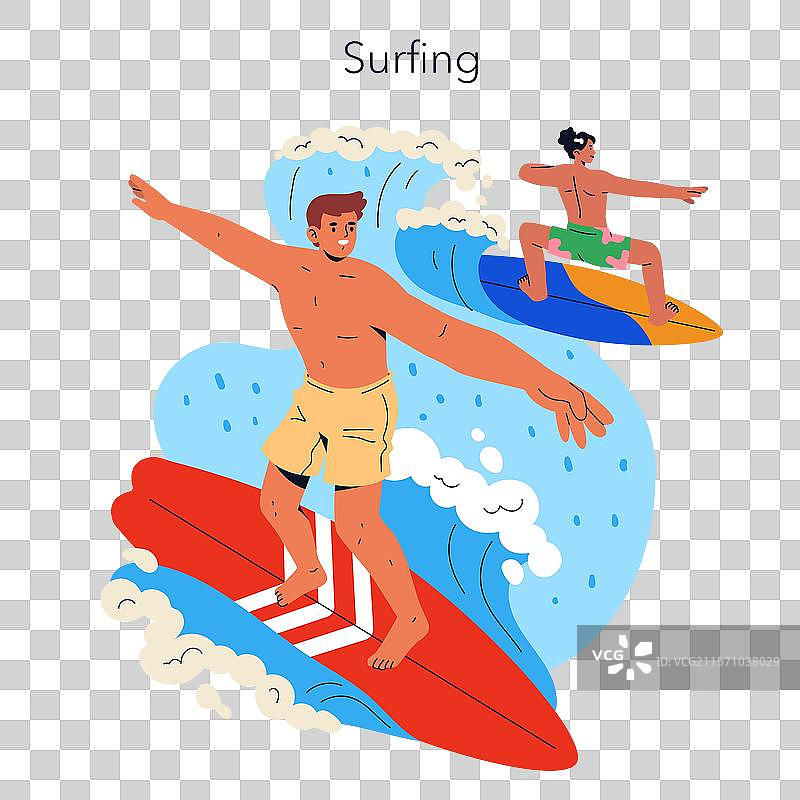 海滩度假平面图图片素材