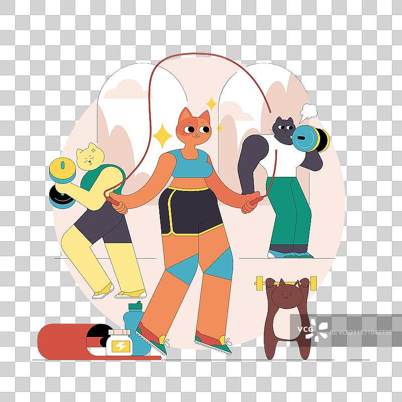 健身平面图图片素材