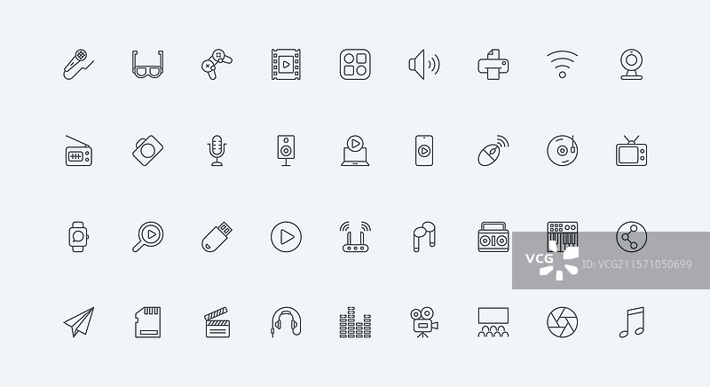 设备和智能多媒体小工具用于播放和图片素材