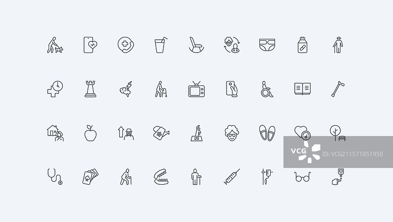 老年护理、退休和医院治疗图片素材