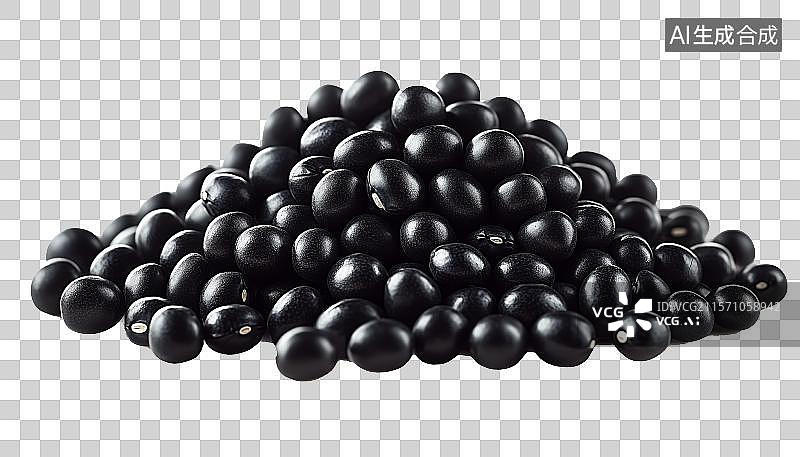 【AI数字艺术】免扣元素一堆黑豆图片素材