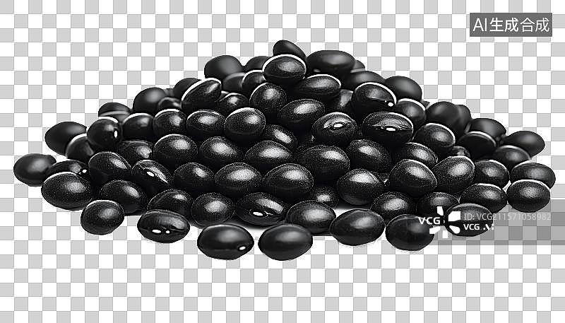 【AI数字艺术】免扣元素一堆黑豆图片素材