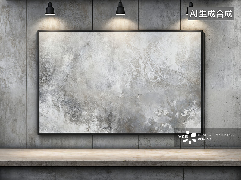 【AI数字艺术】空白画布展示图片素材