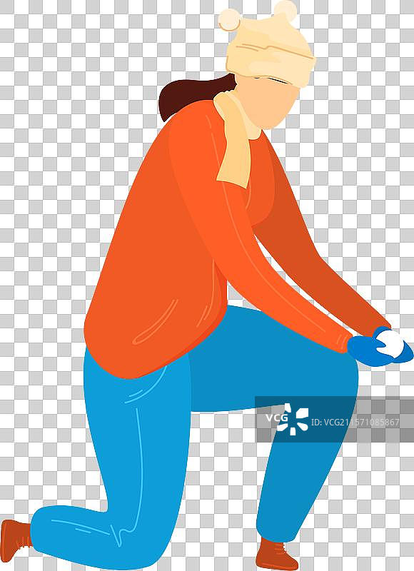 冬季女性成人帽子围巾手套图片素材