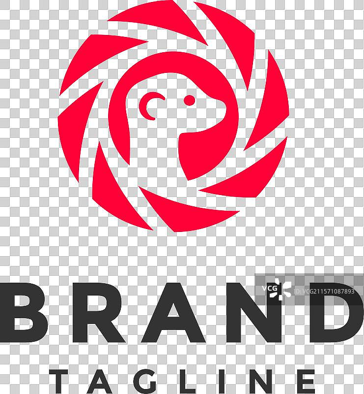 可爱的狐獴在快门相机标志设计中图片素材