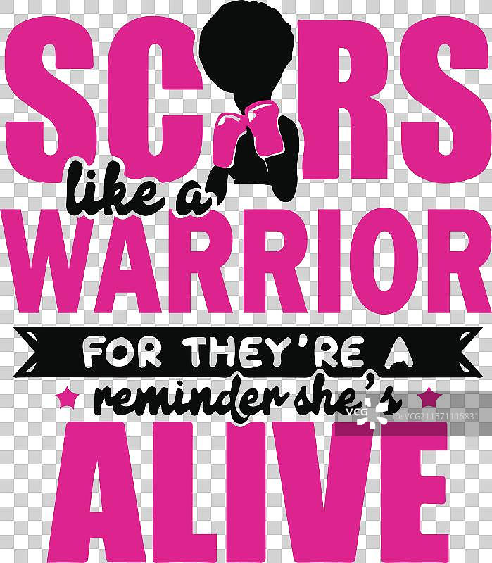 战士得分 癌症 SVG 乳腺癌 SVG图片素材