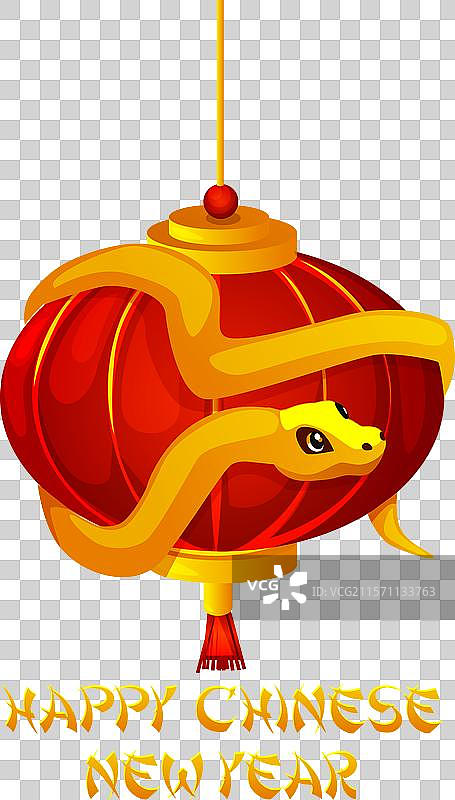 金色背景下的传统中国灯笼孤立展示图片素材