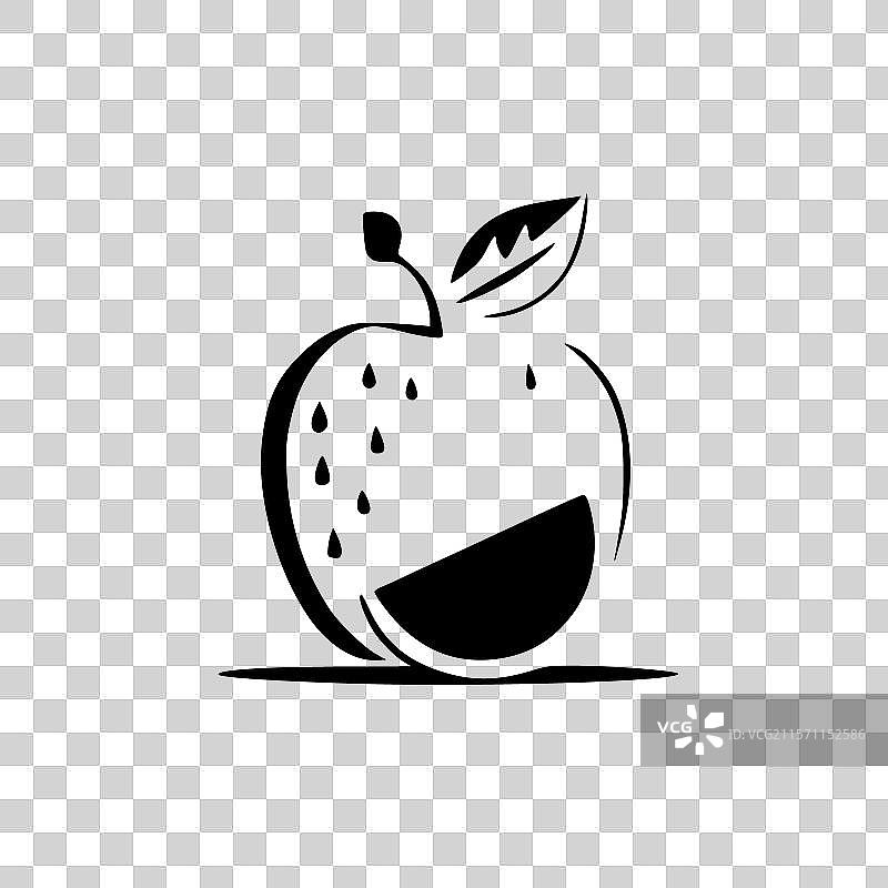 水果 - 极简和扁平化的标志图片素材