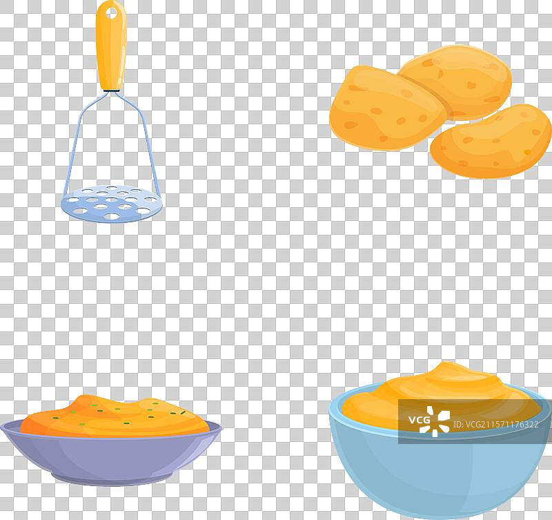 制作土豆图标集的卡通过程图片素材