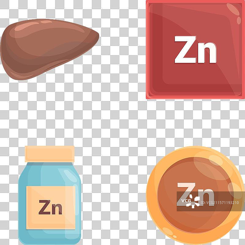 锌图标集卡通食品产品图片素材