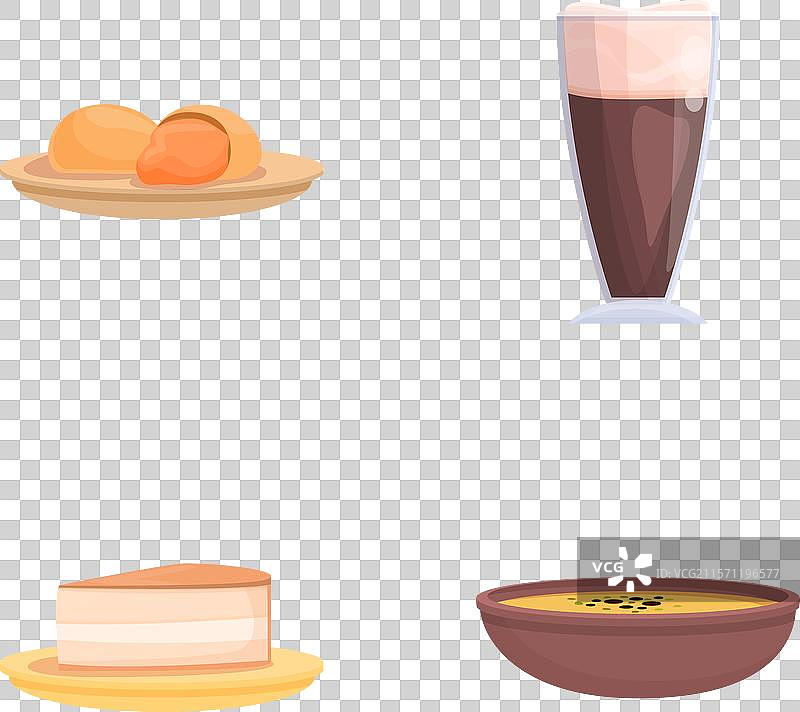 奥地利美食图标卡通系列图片素材