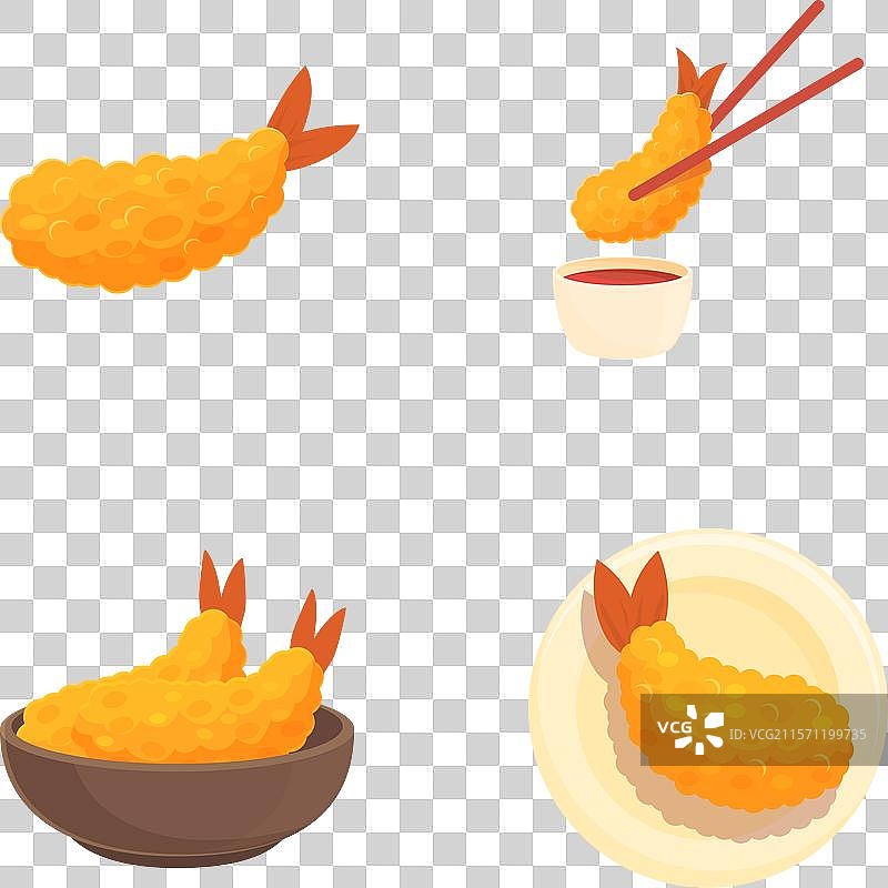 杂锦虾子寿司图片素材