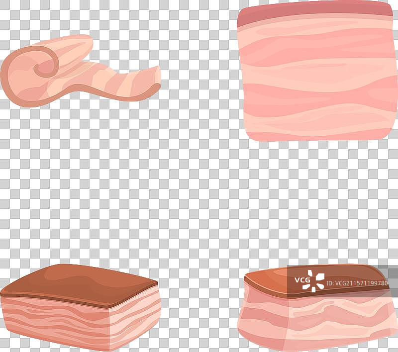 各种生肉切块组合图片素材