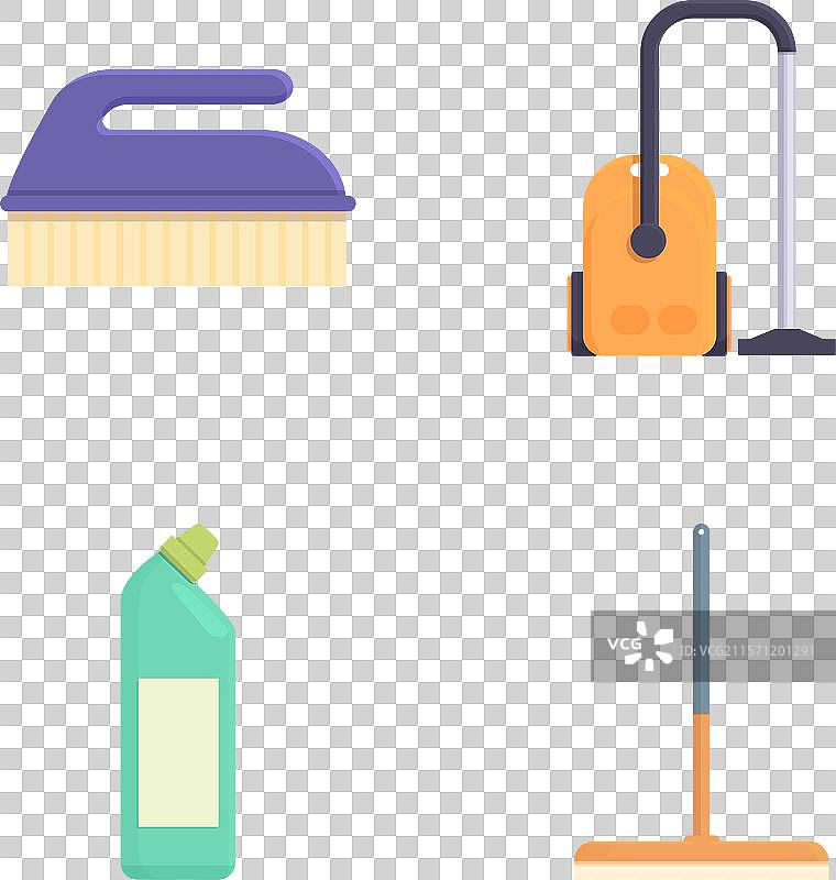 清洁设备图标集图片素材