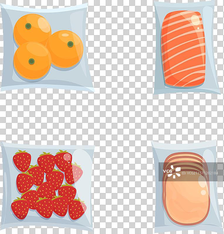 真空密封食品组合包图片素材